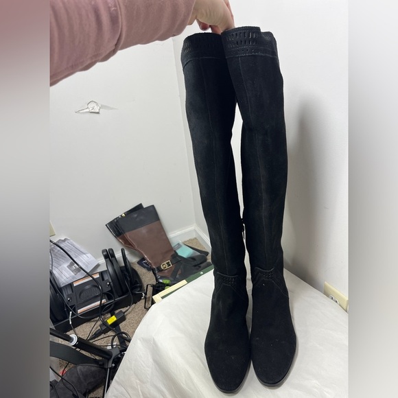 Vince Camuto Karinda Black Suede Over The Knee Boot Sz 10 - Picture 13 of 15